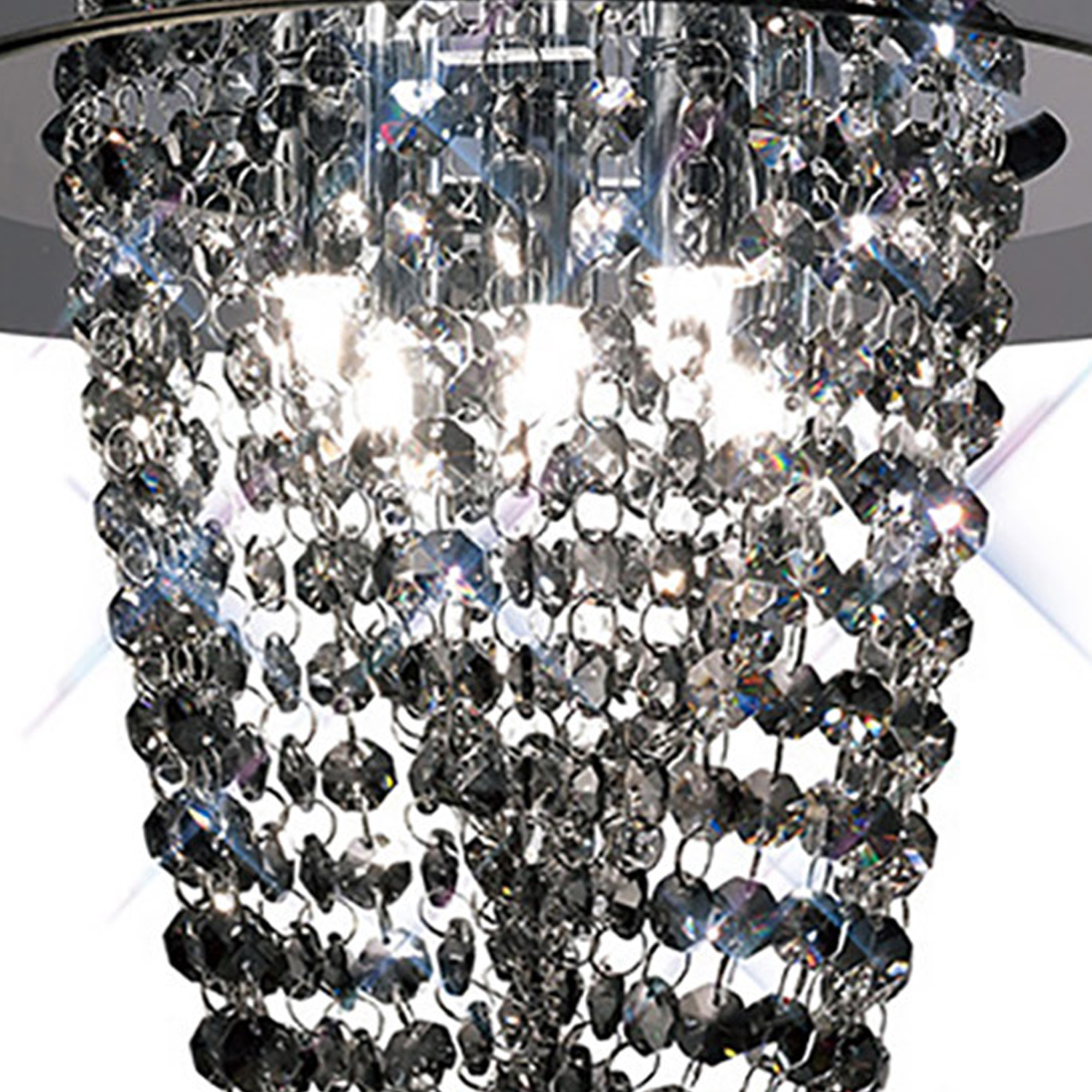 Oberon Crystal Ceiling Lights Diyas Flush Crystal Fittings